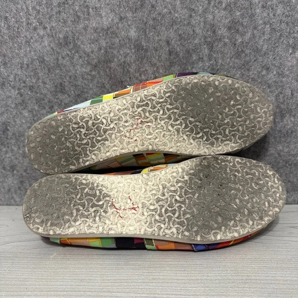 TOMS Alpargata Rainbow Pride Women's Sz 7 Multicolor‎ Geometric Slip On Flats